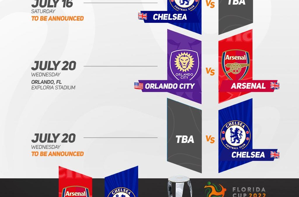 Grandes rivais da Inglaterra, Arsenal e Chelsea fazem Dérbi pela Florida Cup 2022